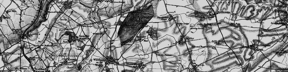 Old map of Bescaby Oaks in 1899