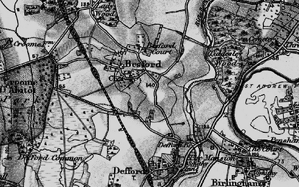 Old map of Besford Court in 1898