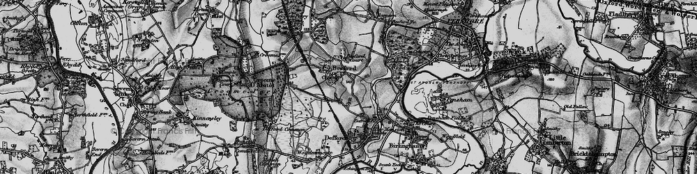 Old map of Besford Court in 1898