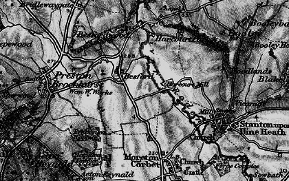 Old map of Besford in 1899