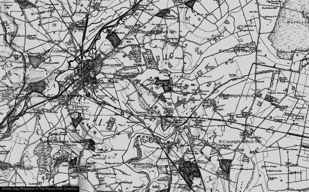 Old Map of Bessacarr, 1895 in 1895