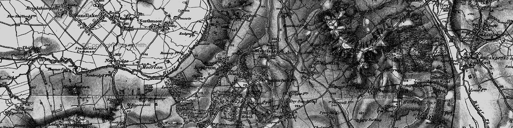 Old map of Bessels Leigh in 1895