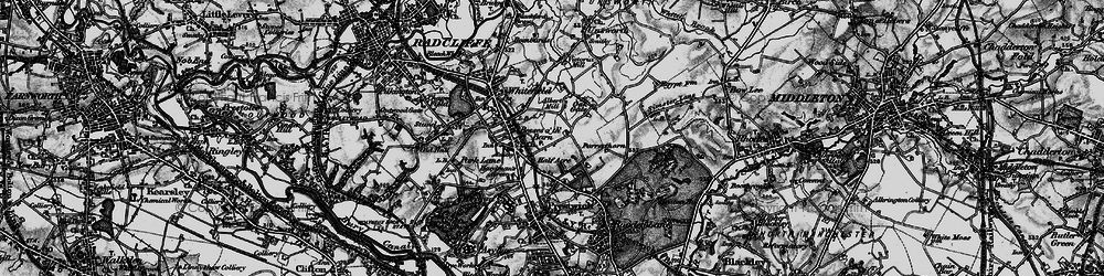 Old map of Besses o' th' Barn in 1896