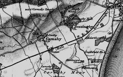 Old map of Bessingby in 1897