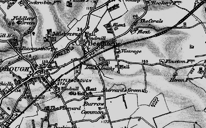 Old map of Besthorpe in 1898
