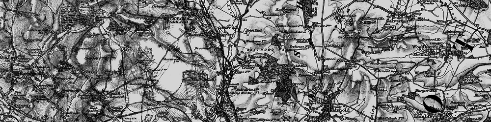 Old map of Bestwood Village in 1899
