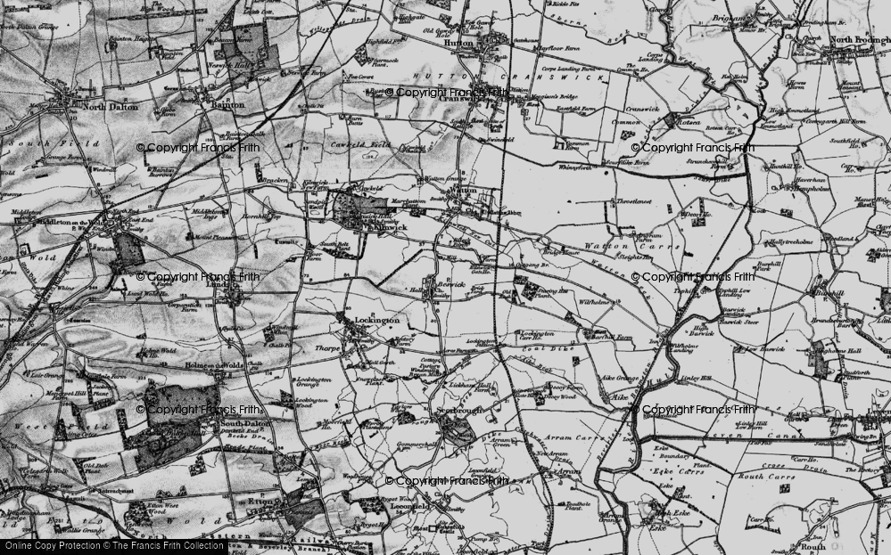 Old Map of Historic Map covering Wilfholme in 1898
