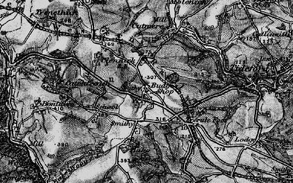 Old map of Bonyalva in 1896