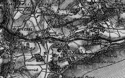 Old map of Duporth in 1895