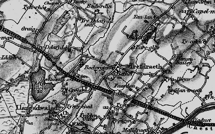 Old map of Bethel in 1899