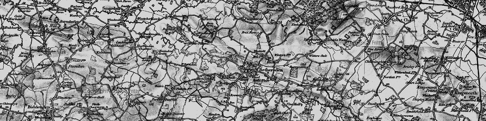 Old map of Bethersden in 1895