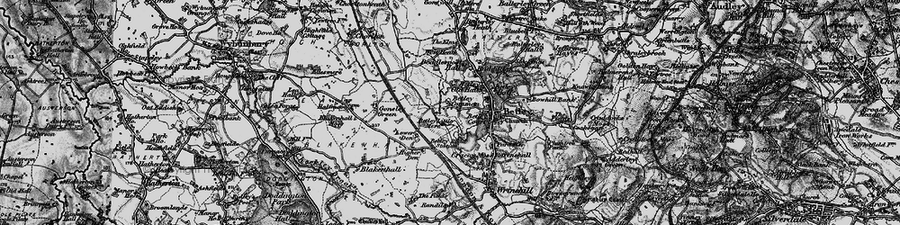 Old map of Betley Common in 1897
