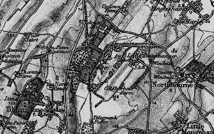 Old map of Betteshanger in 1895