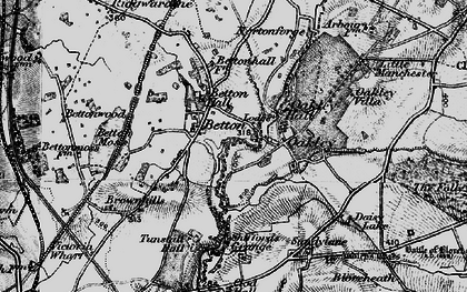 Old map of Betton in 1897