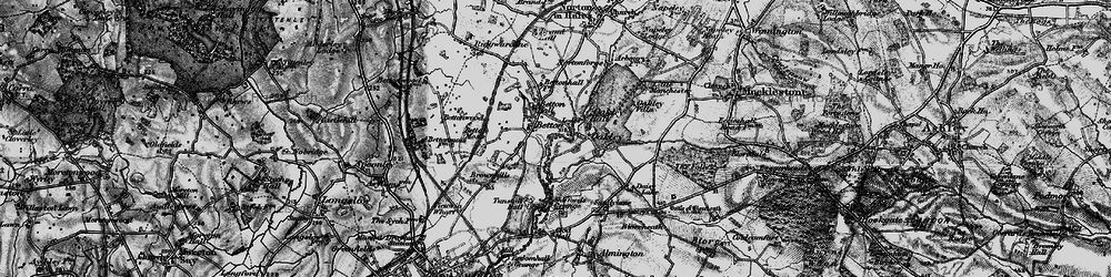 Old map of Betton in 1897