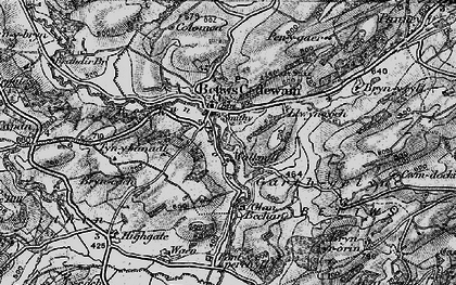 Old map of Bettws Cedewain in 1899