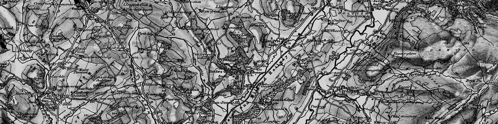 Old map of Bryn Madog in 1898