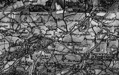Old map of Bryncar in 1898