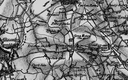 Old map of Bronial in 1898