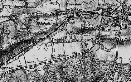 Old map of Bewbush in 1896