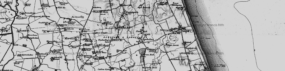Old map of Nunkeeling in 1897