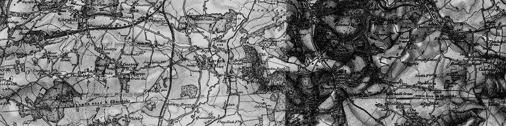 Old map of Bewley Common in 1898