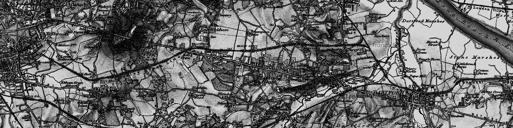 Old map of Bexleyheath in 1896