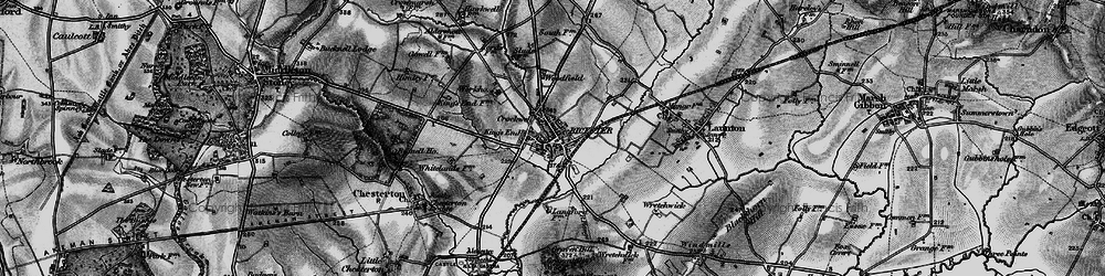 Old map of Bicester in 1896