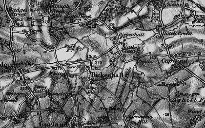 Old map of Bickenhall in 1898