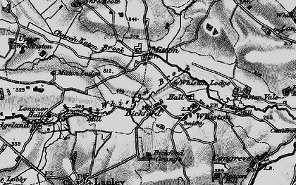 Old map of Bickford in 1897
