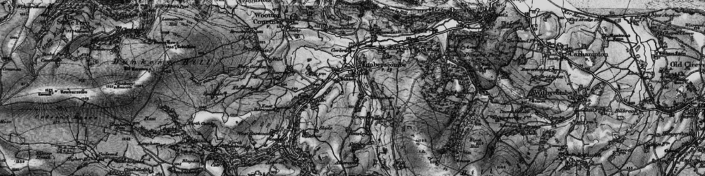 Old map of Allercott in 1898
