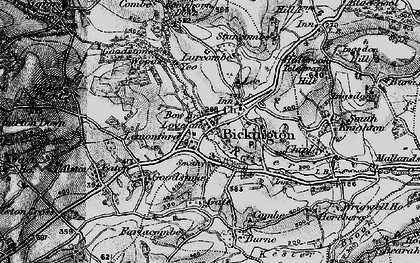 Old map of Bickington in 1898