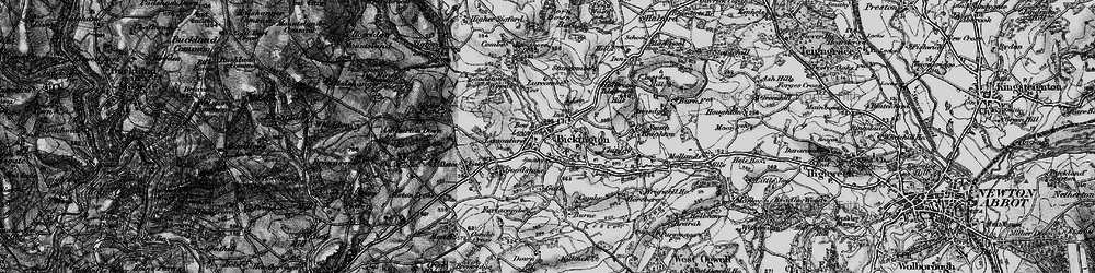 Old map of Bickington in 1898