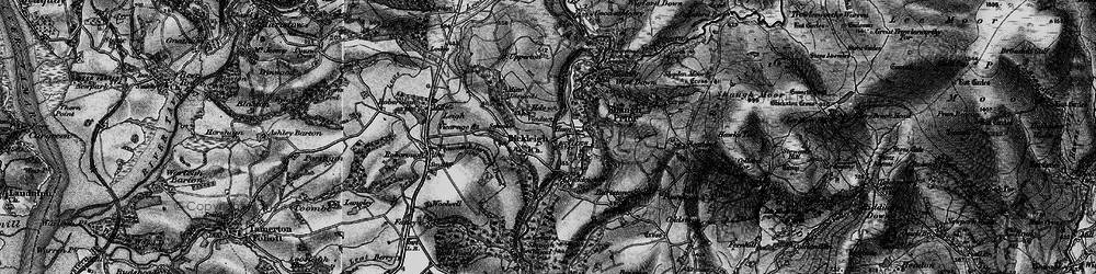 Old map of Bickleigh Vale in 1898