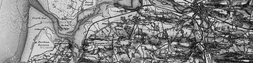 Old map of Bickleton in 1895