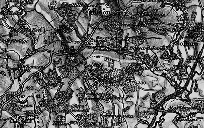 Old map of Bickley in 1899