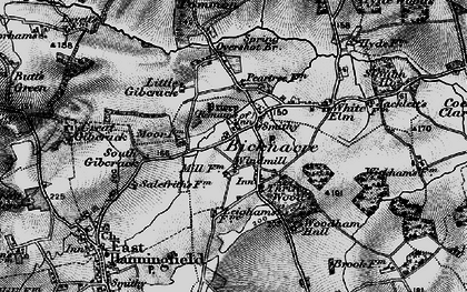 Old map of Bicknacre in 1896