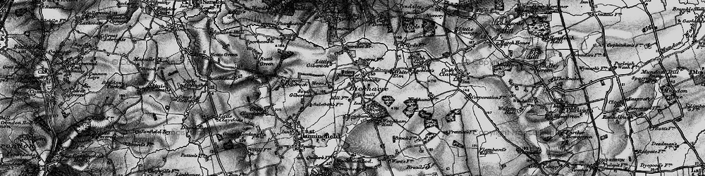 Old map of Bicknacre in 1896