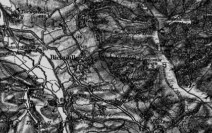 Old map of Black Ball Hill in 1898