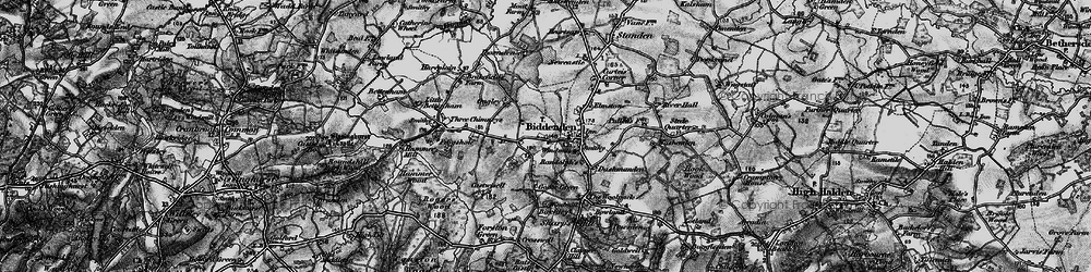 Old map of Biddenden in 1895