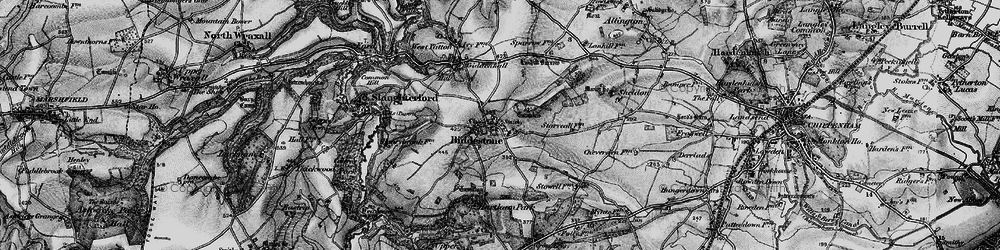 Old map of Biddestone in 1898