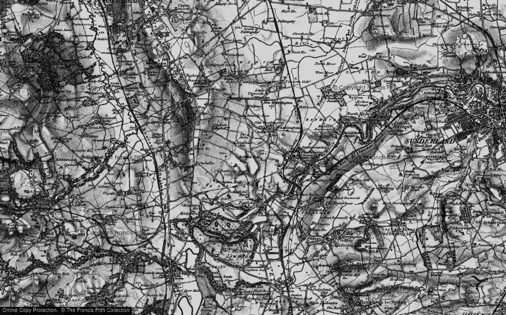 Old Map of Biddick, 1898 in 1898