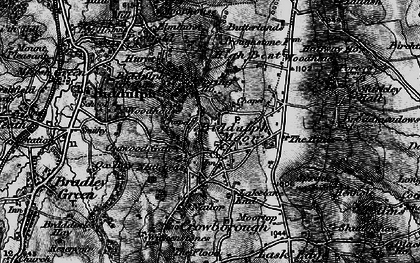 Old map of Biddulph Moor in 1897