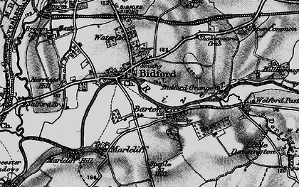 Old map of Bidford-on-Avon in 1898