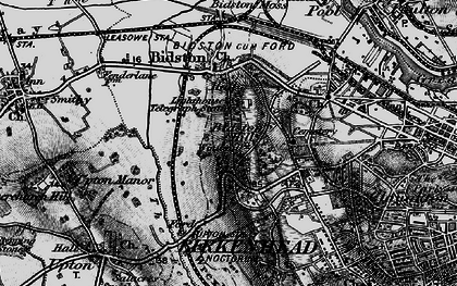 Old map of Bidston Hill in 1896