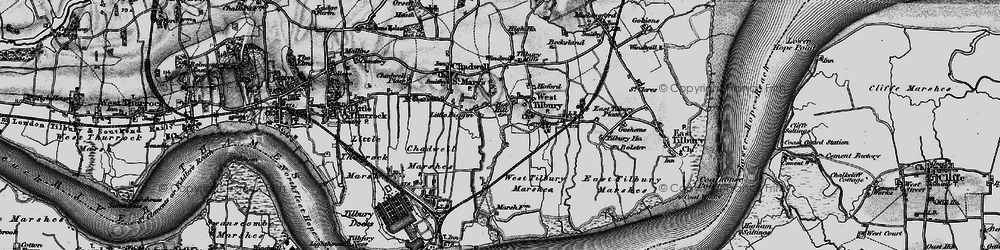 Old map of Biggin in 1896