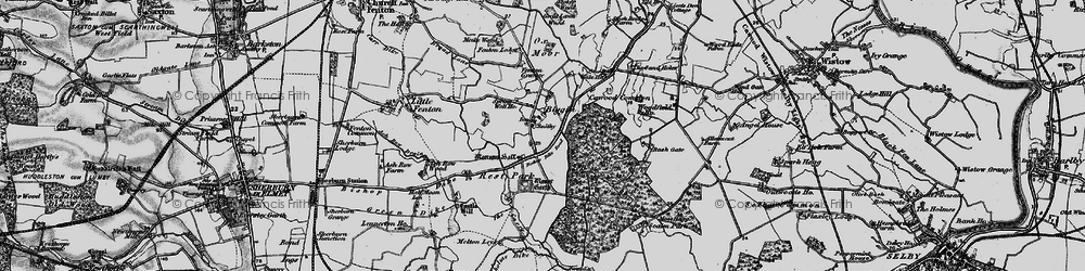 Old map of Biggin in 1898