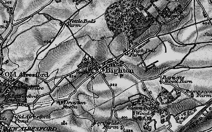 Old map of Bighton in 1895