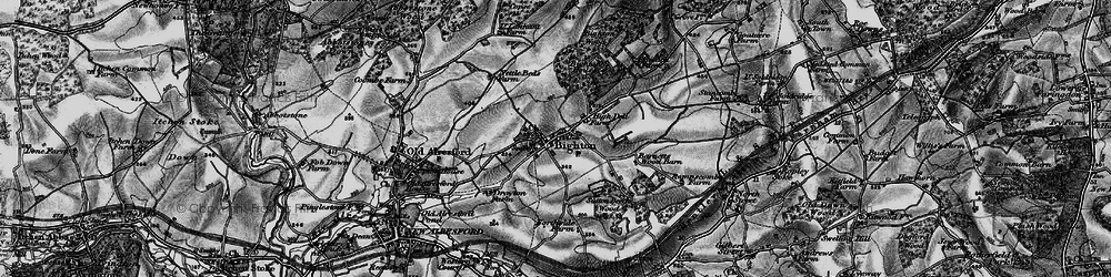 Old map of Bighton Manor in 1895