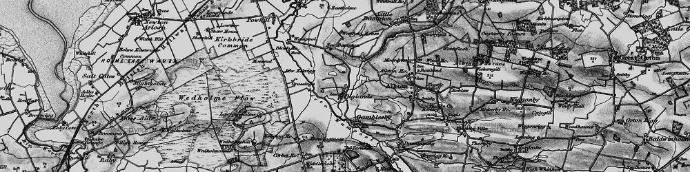 Old map of Biglands in 1897